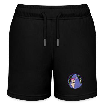 Gorilla - Kids Organic Sweat Shorts by Stanley/Stella - black - Front