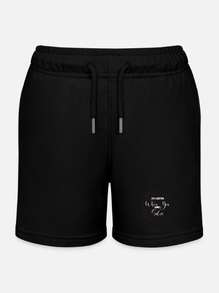 Danseuse de salsa Danseuse - Short de jogging enfant bio Stanley/Stella - noir