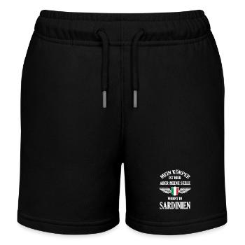 Sardinien Sehnsucht – Paradies zwischen Meer und B - Kinder Organic Joggingshorts Mini Bolter von Stanley/Stella - Schwarz - Vorne