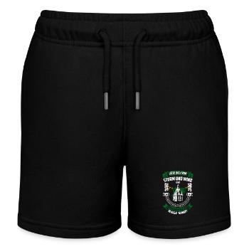 Hüte dich vor Sachsen, die in Rage sind! - Kinder Organic Joggingshorts Mini Bolter von Stanley/Stella - Schwarz - Vorne