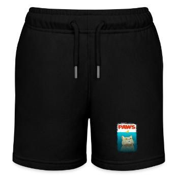 Shark Cat - Kinder Organic Joggingshorts Mini Bolter von Stanley/Stella - Schwarz - Vorne