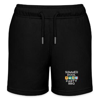 Été - Short de jogging enfant bio Stanley/Stella - noir - Devant