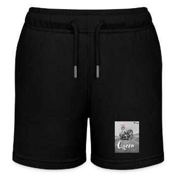 Queen - Kids Organic Sweat Shorts by Stanley/Stella - black - Front