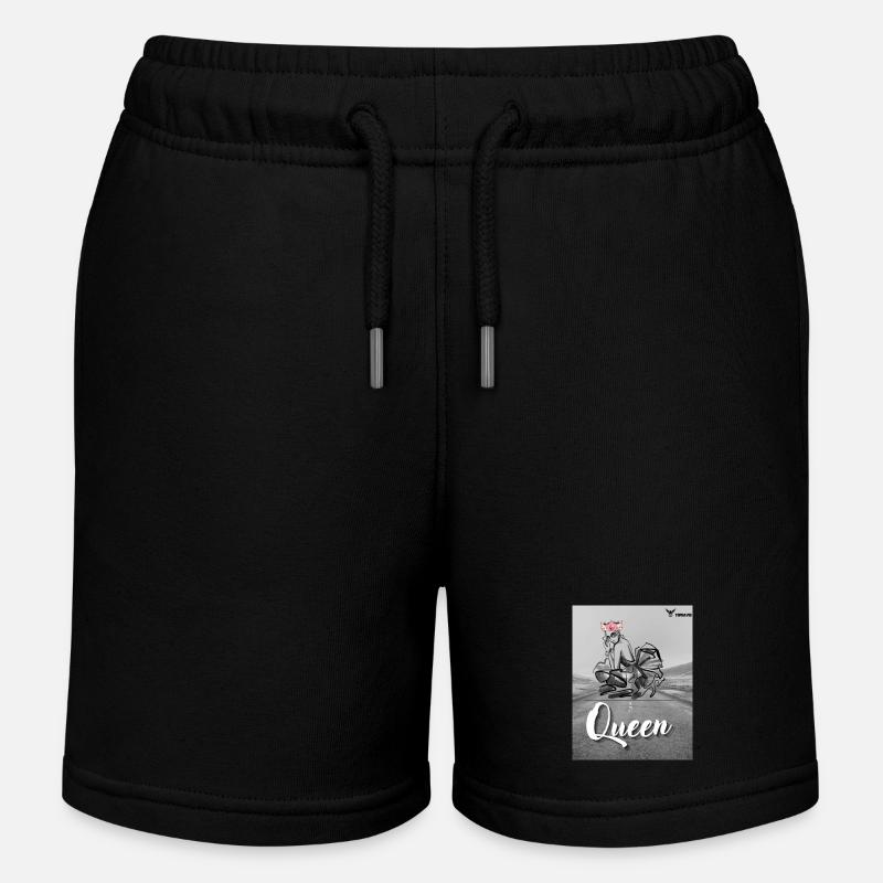 Reine - Short de jogging enfant bio Stanley/Stella - noir