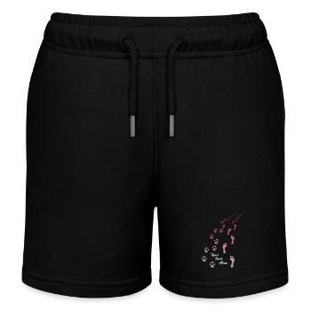 Conception de chien avec graphique de chien Never Walk Alone - Short de jogging enfant bio Stanley/Stella - noir - Devant