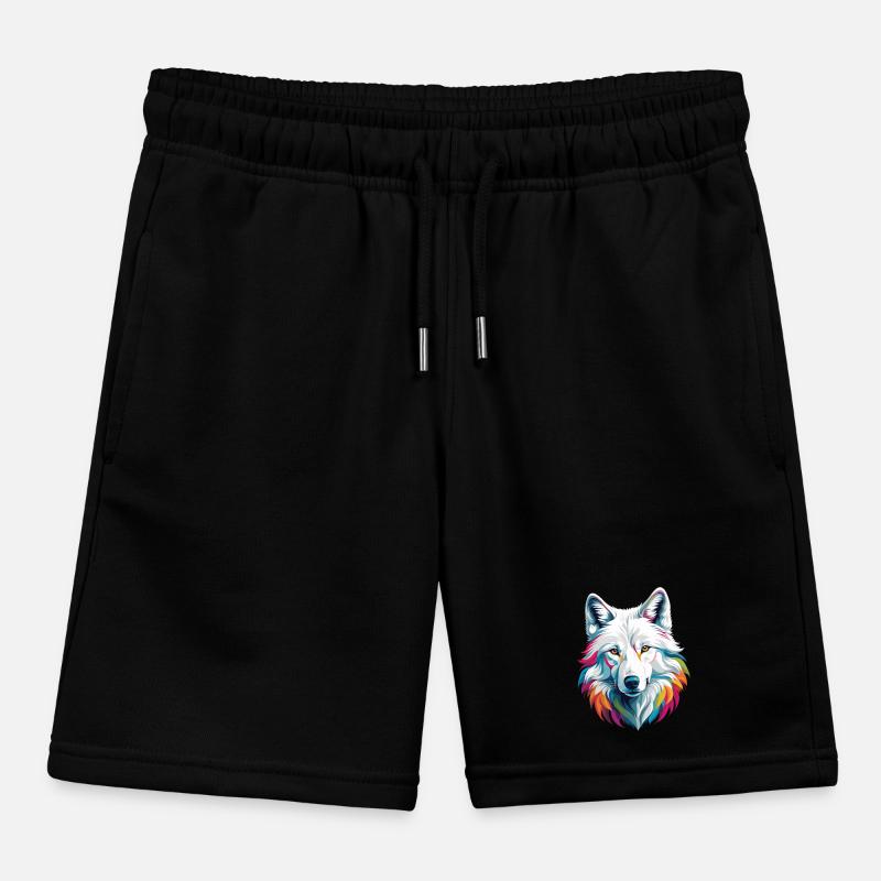 Weißer Wolf Kinder Organic Joggingshorts Mini Bolter von Stanley/Stella