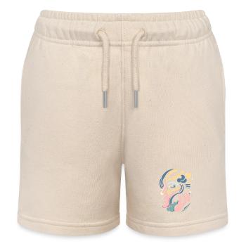 Visage onirique - Short de jogging enfant bio Stanley/Stella - écru doux - Devant
