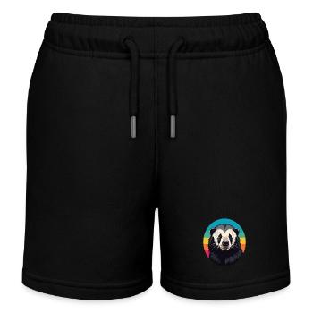 Honey Badger - Kids Organic Sweat Shorts by Stanley/Stella - black - Front