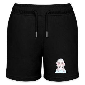 Elfe, Anime, Fille - Short de jogging enfant bio Stanley/Stella - noir - Devant