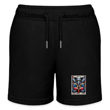 Do not Forget to Read - Kids Organic Sweat Shorts by Stanley/Stella - black - Front
