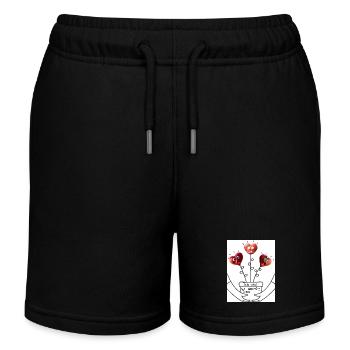 Nimm dir, was du willst. Nimm dir, was Du willst. - Kinder Organic Joggingshorts Mini Bolter von Stanley/Stella - Schwarz - Vorne