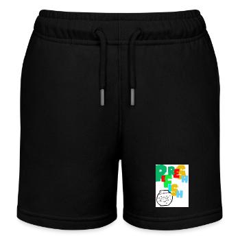 Fisch erfrischen. Den Fisch erfrischen. - Kinder Organic Joggingshorts Mini Bolter von Stanley/Stella - Schwarz - Vorne