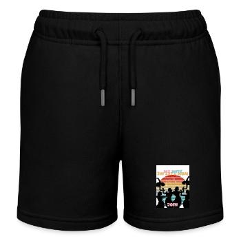 My wife won't let me join. - Kids Organic Sweat Shorts by Stanley/Stella - black - Front