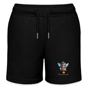 J aime pas le matin - Short de jogging enfant bio Stanley/Stella - noir - Devant