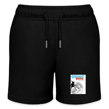 Apportez de bonnes nouvelles. Voyage entre filles. - Short de jogging enfant bio Stanley/Stella - noir - Devant