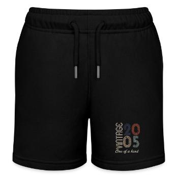 19e anniversaire 2005 - idée cadeau rétro Vintage - Short de jogging enfant bio Stanley/Stella - noir - Devant