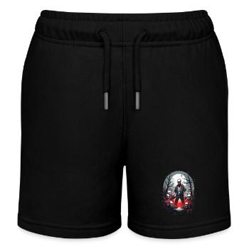 Zombie Skeleton - Kids Organic Sweat Shorts by Stanley/Stella - black - Front