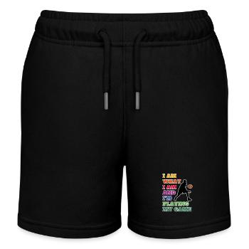 Basketball Liebe. Basketball - Mein Spiel, My Game - Kinder Organic Joggingshorts Mini Bolter von Stanley/Stella - Schwarz - Vorne