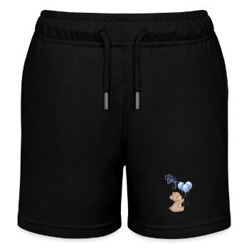 C’est un garçon - Short de jogging enfant bio Stanley/Stella - noir - Devant