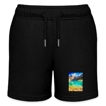 BERG PARADIES - Kinder Organic Joggingshorts Mini Bolter von Stanley/Stella - Schwarz - Vorne