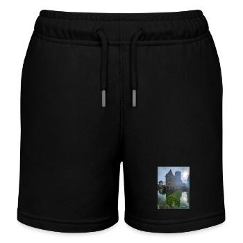 Deutsches Schloss - Kinder Organic Joggingshorts Mini Bolter von Stanley/Stella - Schwarz - Vorne