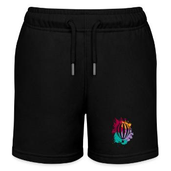 Vol en montgolfière Sky I Gift - Short de jogging enfant bio Stanley/Stella - noir - Devant