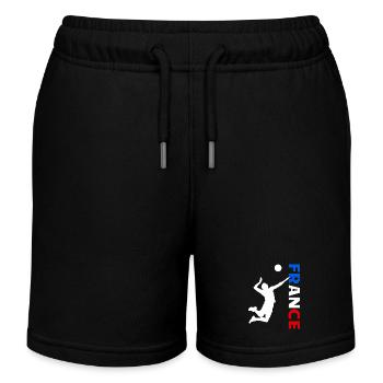 france volleyball suporteurs,france volleyball des - Short de jogging enfant bio Stanley/Stella - noir - Devant