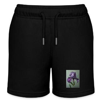 Iris FL 10 - Kids Organic Sweat Shorts by Stanley/Stella - black - Front
