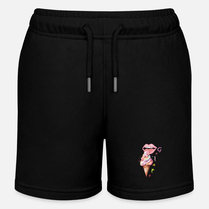 Gelato - Short de jogging enfant bio Stanley/Stella - noir