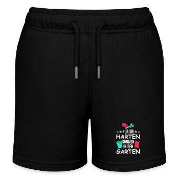 Garten Spielen - Kinder Organic Joggingshorts Mini Bolter von Stanley/Stella - Schwarz - Vorne