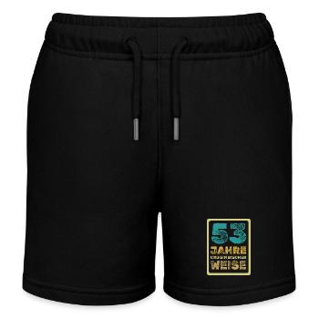 Alter 53 - Kinder Organic Joggingshorts Mini Bolter von Stanley/Stella - Schwarz - Vorne