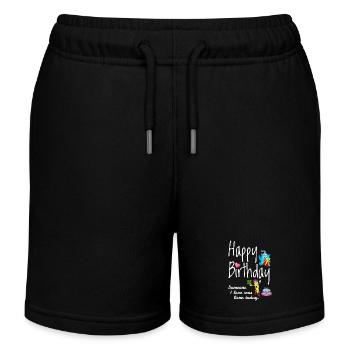 Happy Birthday to Someone Special - Kids Organic Sweat Shorts by Stanley/Stella - black - Front