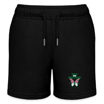 Muck Les Foustiques je prefer les Papillons - Kids Organic Sweat Shorts by Stanley/Stella - black - Front