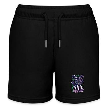 Raccoon - Kids Organic Sweat Shorts by Stanley/Stella - black - Front