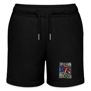 Farben Abstrakt - Teppich - Kinder Organic Joggingshorts Mini Bolter von Stanley/Stella - Schwarz - Vorne