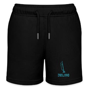 Geschenk für Jolino - Kinder Organic Joggingshorts Mini Bolter von Stanley/Stella - Schwarz - Vorne