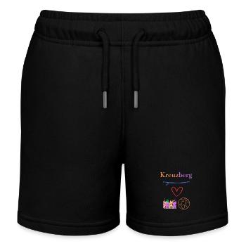 Kreuzberg 36, Kiez - Boof - Hood, Berlin Kreuzberg - Kinder Organic Joggingshorts Mini Bolter von Stanley/Stella - Schwarz - Vorne