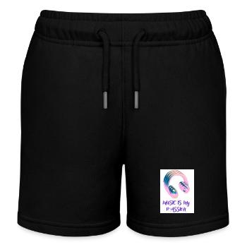 Musique/Lifestyle/Casque - Short de jogging enfant bio Stanley/Stella - noir - Devant