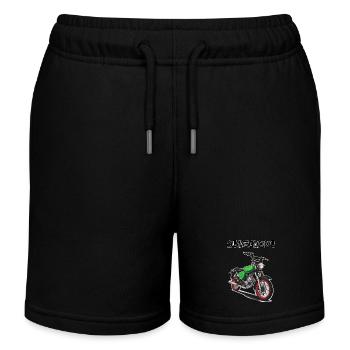 S51 (vert) // Illustration - Short de jogging enfant bio Stanley/Stella - noir - Devant