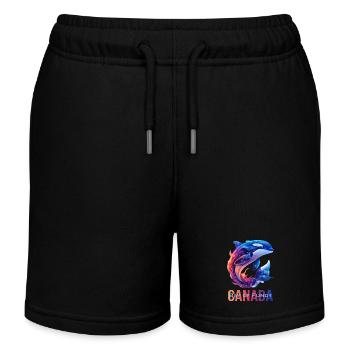 Baie Orca de Fundy - Short de jogging enfant bio Stanley/Stella - noir - Devant