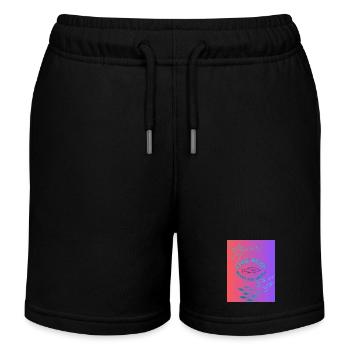 Les profondeurs des poissons bravent l’Arctique - Short de jogging enfant bio Stanley/Stella - noir - Devant