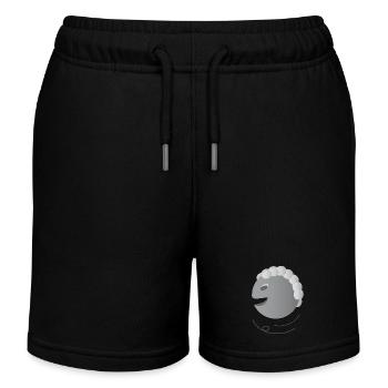 Face Joy Laughter Life Gift - Kids Organic Sweat Shorts by Stanley/Stella - black - Front