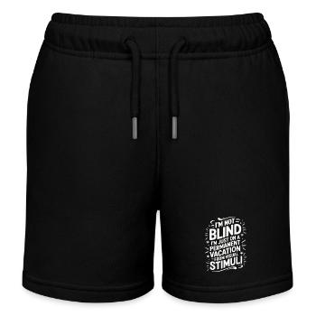 Blind blindness Visually impaired people - Kids Organic Sweat Shorts by Stanley/Stella - black - Front
