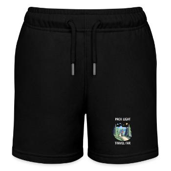 PACK LIGHT TRAVEL FAR - Kinder Organic Joggingshorts Mini Bolter von Stanley/Stella - Schwarz - Vorne