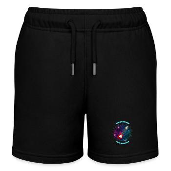Coole Gitarre Rot im Galaxy-Hintergrund mit Spruch - Kinder Organic Joggingshorts Mini Bolter von Stanley/Stella - Schwarz - Vorne