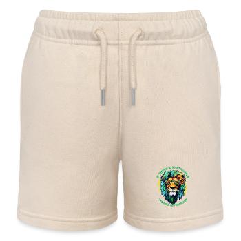 If there Is No Struggle - There Is No Progress - Kids Organic Sweat Shorts by Stanley/Stella - soft Ecru - Front