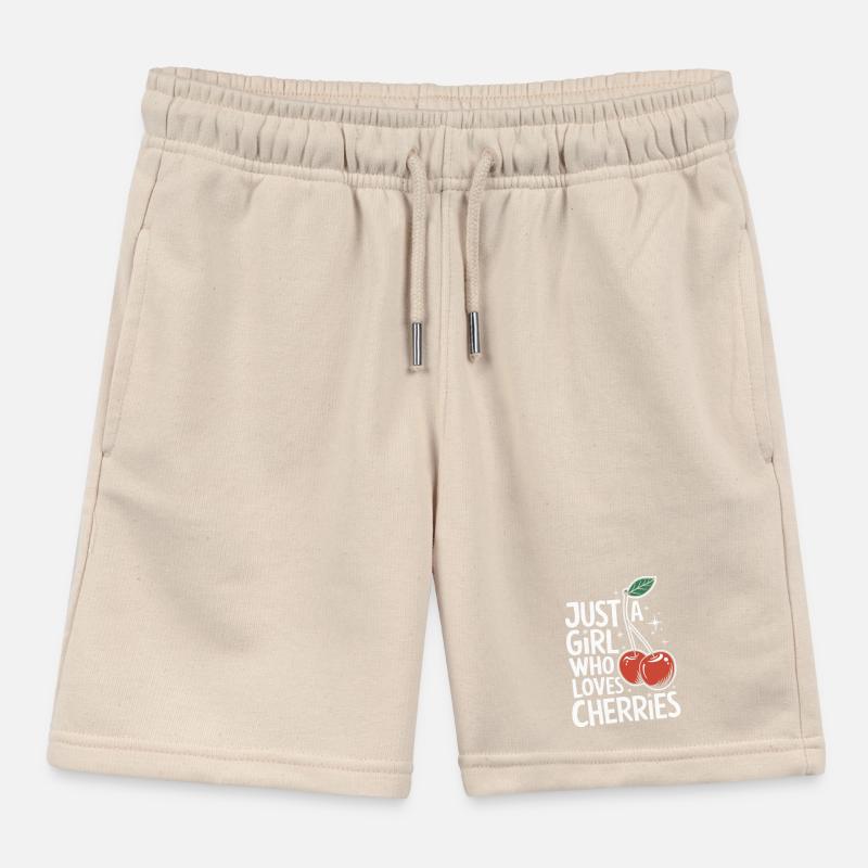 Kirsche Kirschen Früchte Essen Kinder Organic Joggingshorts Mini Bolter von Stanley/Stella