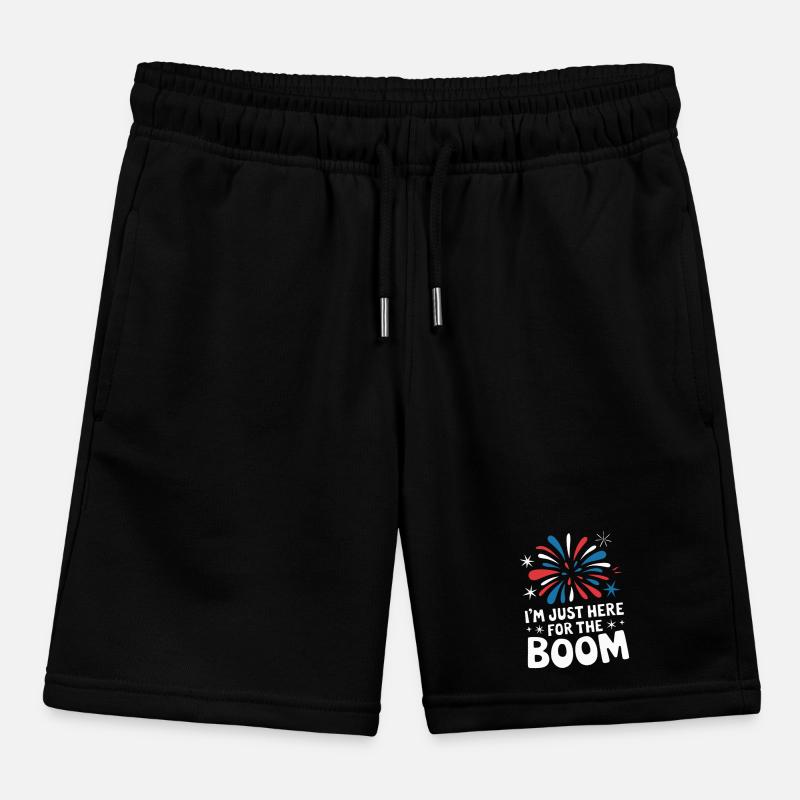Pyrotechnics Fireworks Pyrotechnics Kids Organic Sweat Shorts by Stanley/Stella