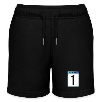 I am the 1 - Kids Organic Sweat Shorts by Stanley/Stella - black - Front
