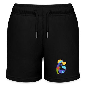 Créature abstraite vintage - Short de jogging enfant bio Stanley/Stella - noir - Devant